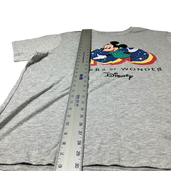 Disney T-Shirt Mens XXL Gray 100 Years Of Wonder Mickey Mouse Graphic Print New - Picture 3 of 8